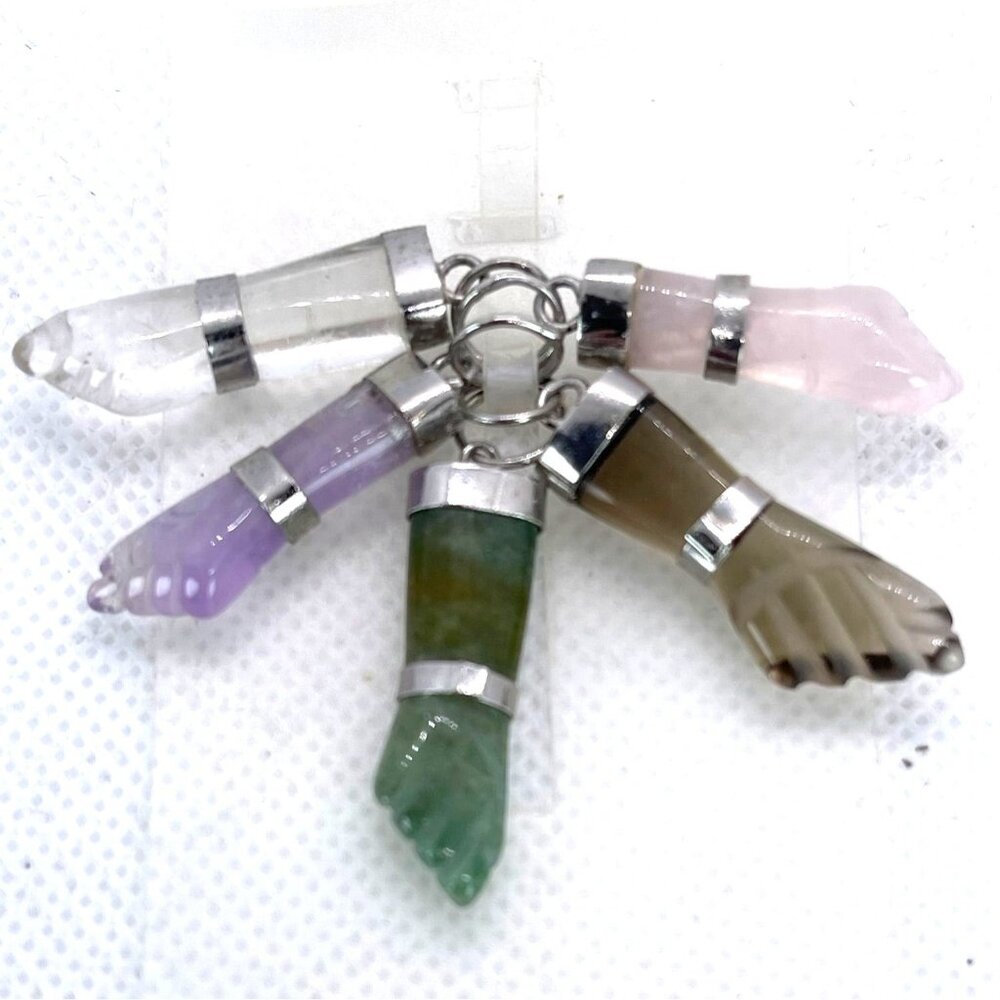 Retired Chloe Laclau Rio 5 Gemstone Figa Pendant Set 2008 Deadstock NWT Brazil - Picture 2 of 12